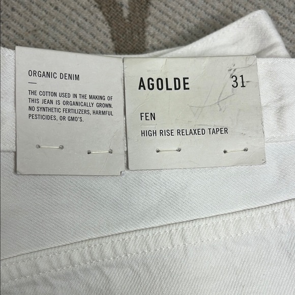 AGOLDE Fen conjure White High Rise Relaxed Taper Jeans - Picture 3 of 17